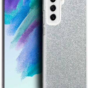 Capa Samsung G990B Galaxy S21 FE Glitter (Prateado) - COOL