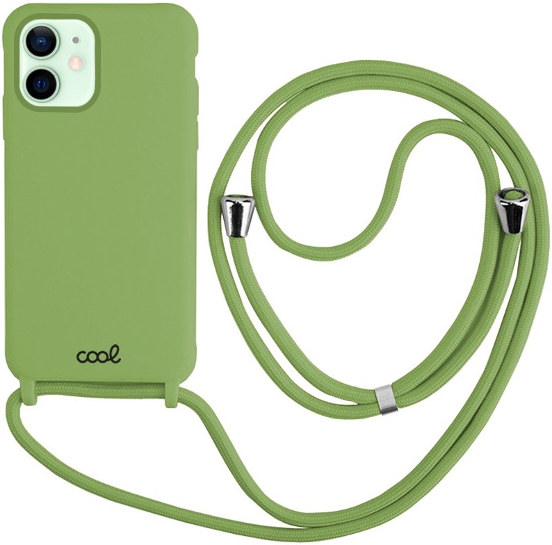 Capa iPhone 12 / 12 Pro c/ Cordão (Verde Pistacho) - COOL