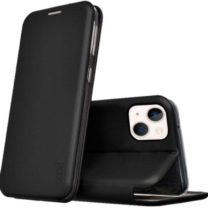 Capa Livro p/ iPhone 13 mini Elegance (Preto) - COOL