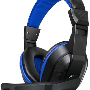 Auscultadores Stereo Dublin c/ Microfone (Preto/Azul) - COOL