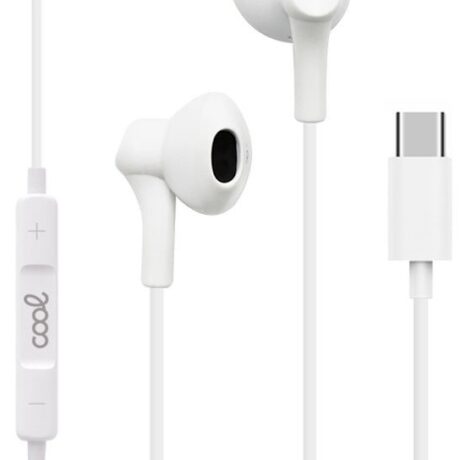 Auriculares Stereo USB Tipo-C (Branco) - COOL