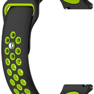 Correia Universal 22mm Amazfit GTR / Stratos / Huawei / Samsung / COOL Elite / Sunset (Preto/Verde)