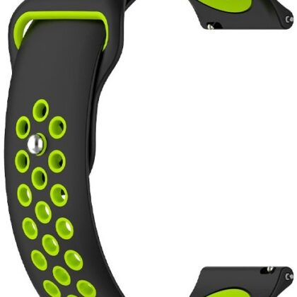 Correia Universal 22mm Amazfit GTR / Stratos / Huawei / Samsung / COOL Elite / Sunset (Preto/Verde)