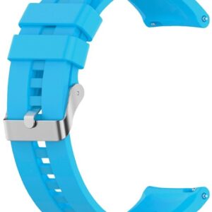 Correia Universal 22mm Amazfit GTR / Stratos / Huawei / Samsung / COOL Elite / Sunset (Azul Celeste)