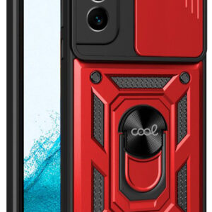 Capa p/ Samsung S901 Galaxy S22 c/ Anel (Vermelho) - COOL