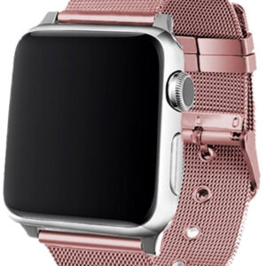 Correia de Metal p/ Apple Watch Series 1 / 2 / 3 / 4 / 5 / 6 / 7 / SE (38 / 40 / 41 mm) (Rosa) - COO