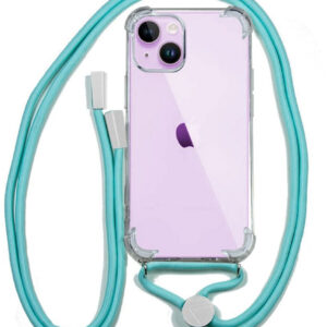 Capa c/ Cordão iPhone 14 (Transparente) - COOL