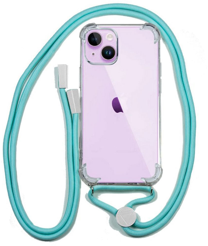Capa c/ Cordão iPhone 14 (Transparente) - COOL