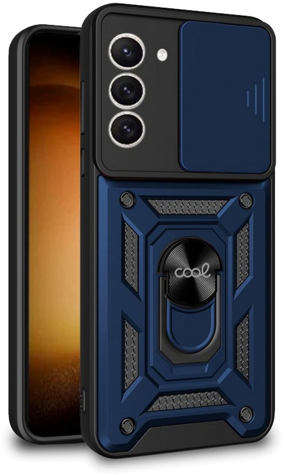Capa c/ Anel p/ Samsung S911 Galaxy S23 (Azul) - COOL