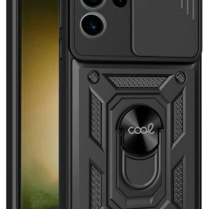 Capa c/ Anel p/ Samsung S918 Galaxy S23 Ultra (Preto) - COOL