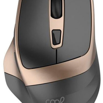 Rato Sem Fios Ergonómico ECO (Preto/Ouro) - COOL