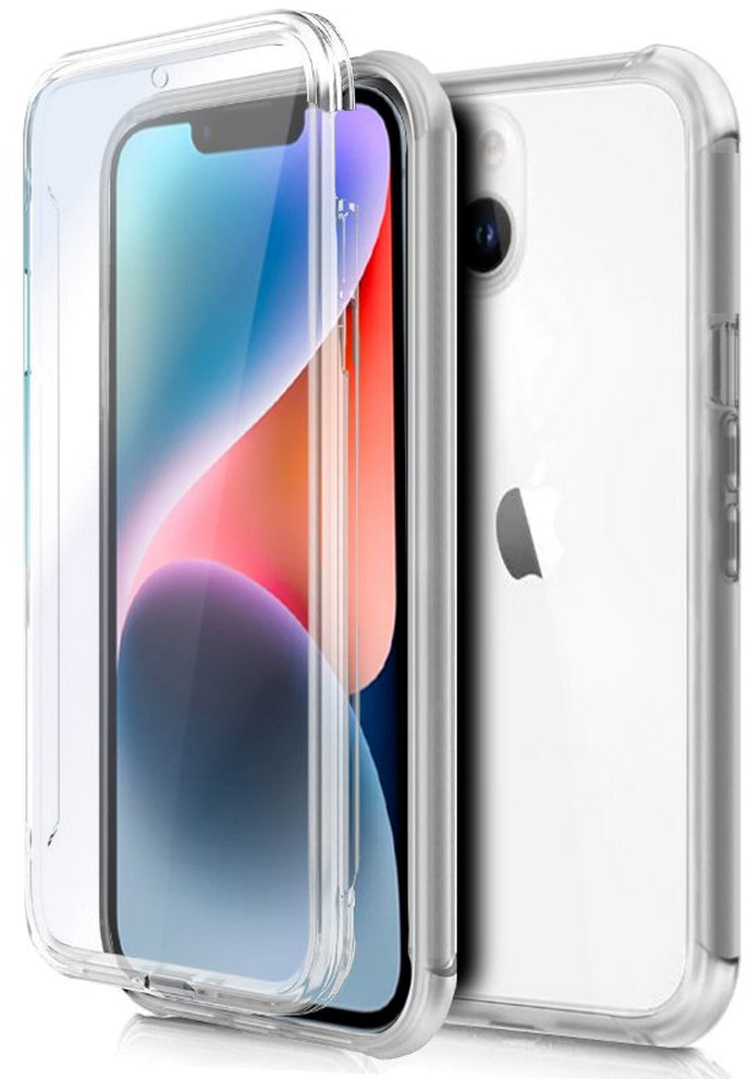 Capa de Silicone 3D p/ iPhone 14 Plus (Transparente) - COOL