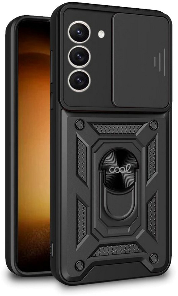 Capa c/ Anel p/ Samsung S911 Galaxy S23 (Preto) - COOL