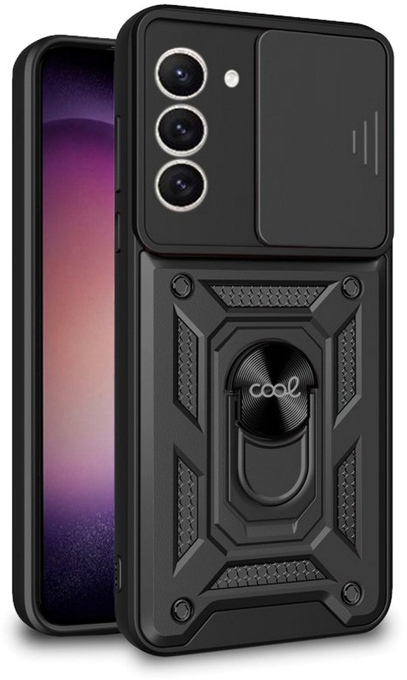 Capa c/ Anel p/ Samsung S916 Galaxy S23 Plus (Preto) - COOL