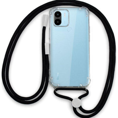 Capa c/ Cordão p/ Xiaomi Redmi A1 (Preto) - COOL