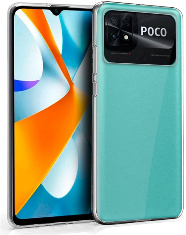 Capa de Silicone p/ Xiaomi Poco C40 (Transparente) - COOL