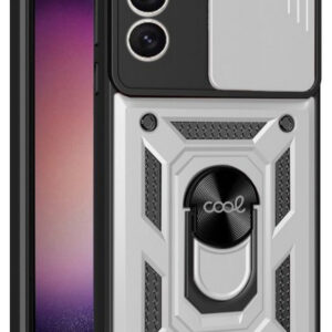 Capa c/ Anel p/ Samsung S916 Galaxy S23 Plus (Prata) - COOL