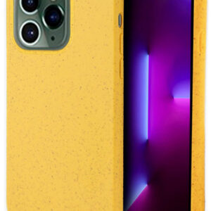 Capa Eco Biodegrad?vel p/ iPhone 14 Pro (Amarelo) - COOL