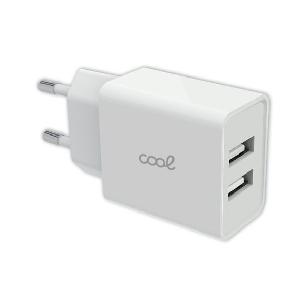 Carregador Universal 2x USB 2.4A (Branco) - COOL