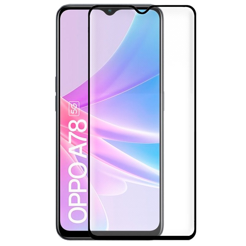 Película Vidro Temperado p/ Oppo A78 5G (FULL 3D Preto) - COOL