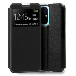 Capa Flip Cover p/ Xiaomi Redmi 12C (Preto) - COOL