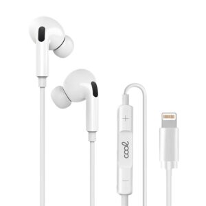 Auriculares Stereo c/ Microfone p/ iPhone (Branco) - COOL