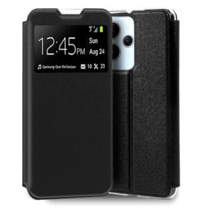 Capa Flip Cover p/ Xiaomi Redmi 12 (Preto) - COOL