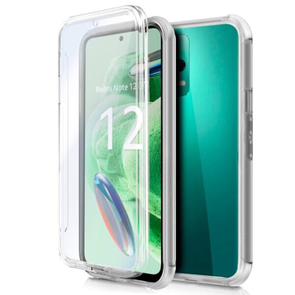 Capa Silicone 3D Frontal/Traseira p/ Xiaomi Redmi Note 12 5G / Poco X5 5G (Transparente) - COOL