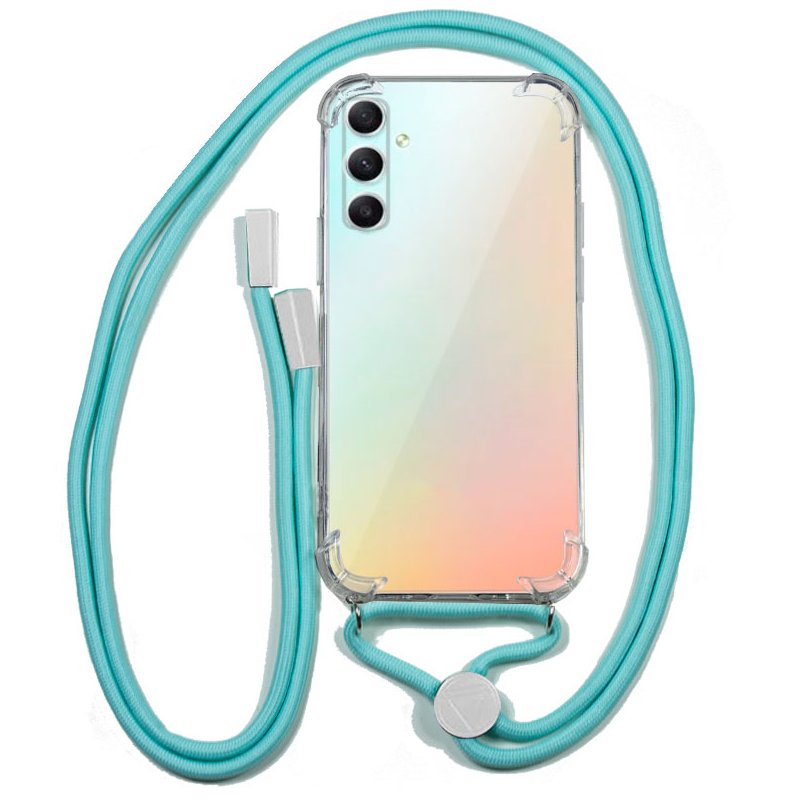 Capa p/ Samsung A346 Galaxy A34 5G Cordão (Celeste) - COOL