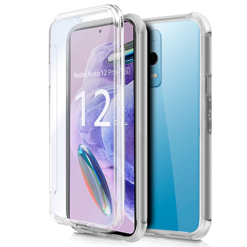 Capa Silicone 3D Frontal/Traseira p/ Xiaomi Redmi Note 12 Pro Plus 5G (Transparente) - COOL