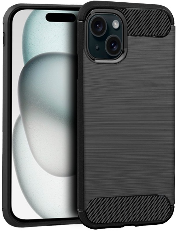 Capa p/ iPhone 15 (Preto Carbono) - COOL