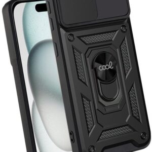 Capa p/ iPhone 15 Anel Duro (Preto) - COOL