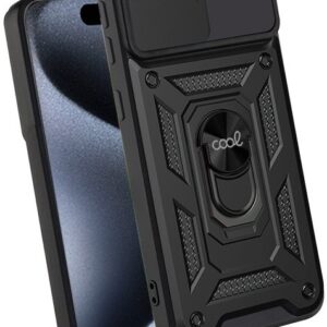 Capa p/ iPhone 15 Pro Anel Duro (Preto) - COOL