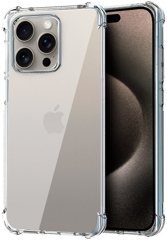 Capa p/ iPhone 15 Pro Max AntiShock (Transparente) - COOL