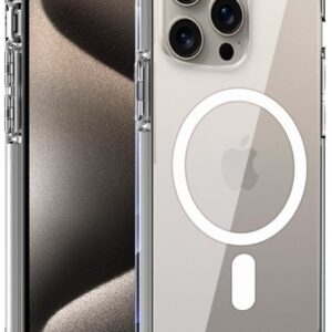 Capa p/ iPhone 15 Pro Max Magn?tica (Transparente) - COOL