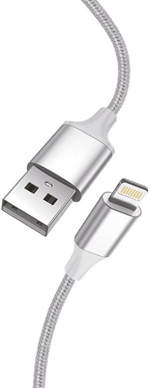 Cabo USB Nylon Universal Lightning p/ iPhone / iPad 1.2M - COOL