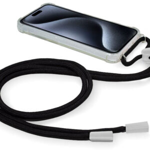 Capa p/ iPhone 15 Pro Cordão (Preto) - COOL