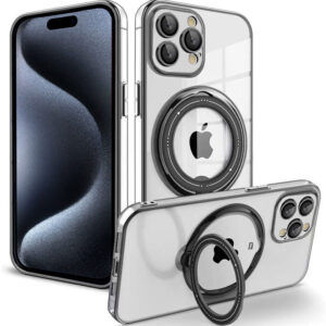 Capa p/ iPhone 15 Pro Magn?tica c/ Anel (Preto) - COOL
