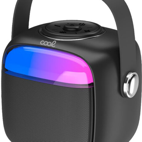 Coluna Bluetooth 6W Mini Karaoke + Microfone (Preto) - COOL