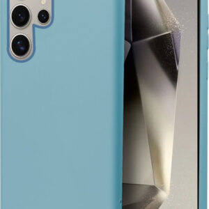 Capa de Silicone p/ Samsung Galaxy S24 Ultra (Azul Celeste) - COOL