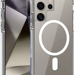 Capa Magn?tica p/ Samsung Galaxy S24 Ultra (Transparente) - COOL