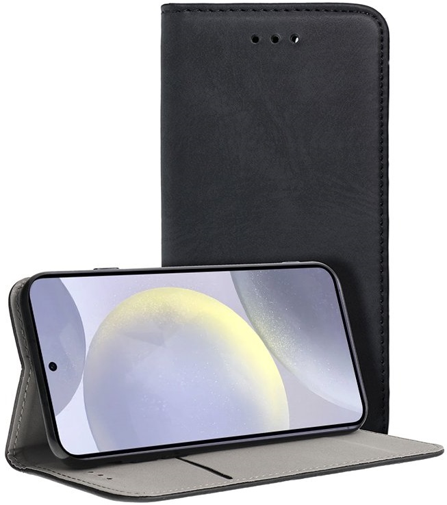 Capa Flip Cover p/ Samsung Galaxy S24 / S25 (Preto) - COOL