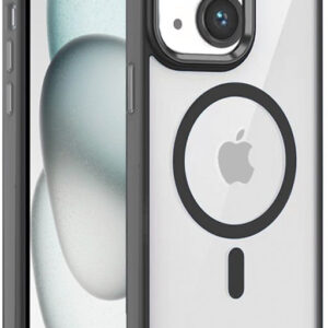 Capa p/ iPhone 15 Magnética (Borda Preta) - COOL