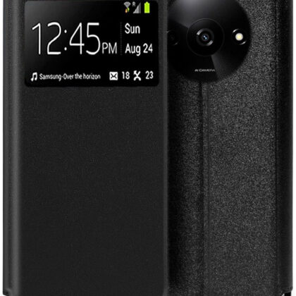 Capa Flip p/ Xiaomi Redmi A3 (Preto) - COOL