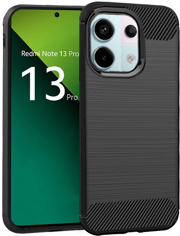 Capa p/ Xiaomi Redmi Note 13 Pro 5G Carbono (Preto) - COOL