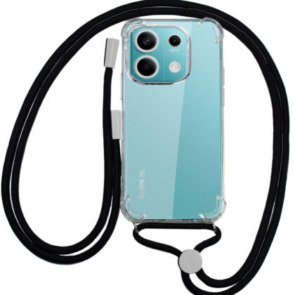 Capa p/ Xiaomi Redmi Note 13 5G c/ Cordão (Preto) - COOL