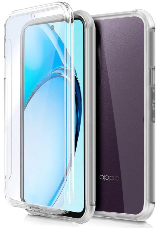Capa Silicone 3D p/ Oppo A60 (Transparente Frontal + Traseira) - COOL