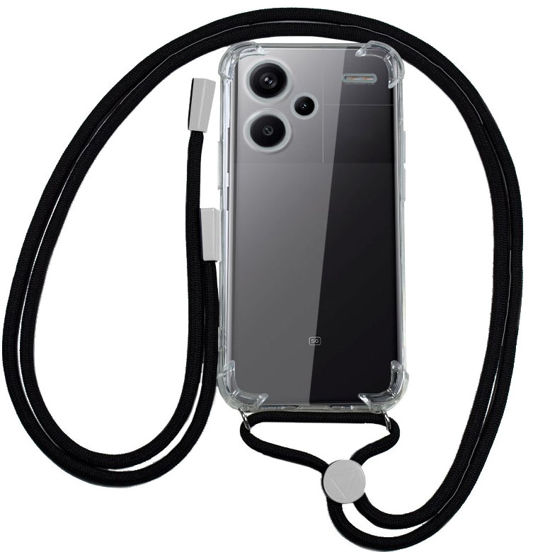 Capa p/ Xiaomi Redmi Note 13 Pro Plus 5G c/ Cordão (Preto) - COOL