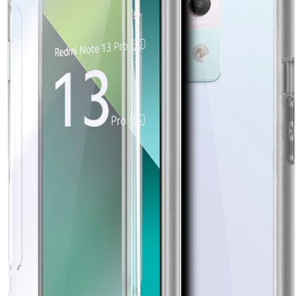 Capa Silicone 3D p/ Xiaomi Redmi Note 13 Pro 5G (Transparente Frontal + Traseira) - COOL