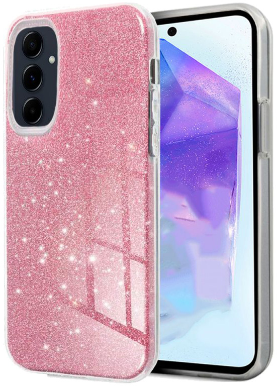 Capa p/ Samsung A556 Galaxy A55 5G (Glitter Rosa) - COOL